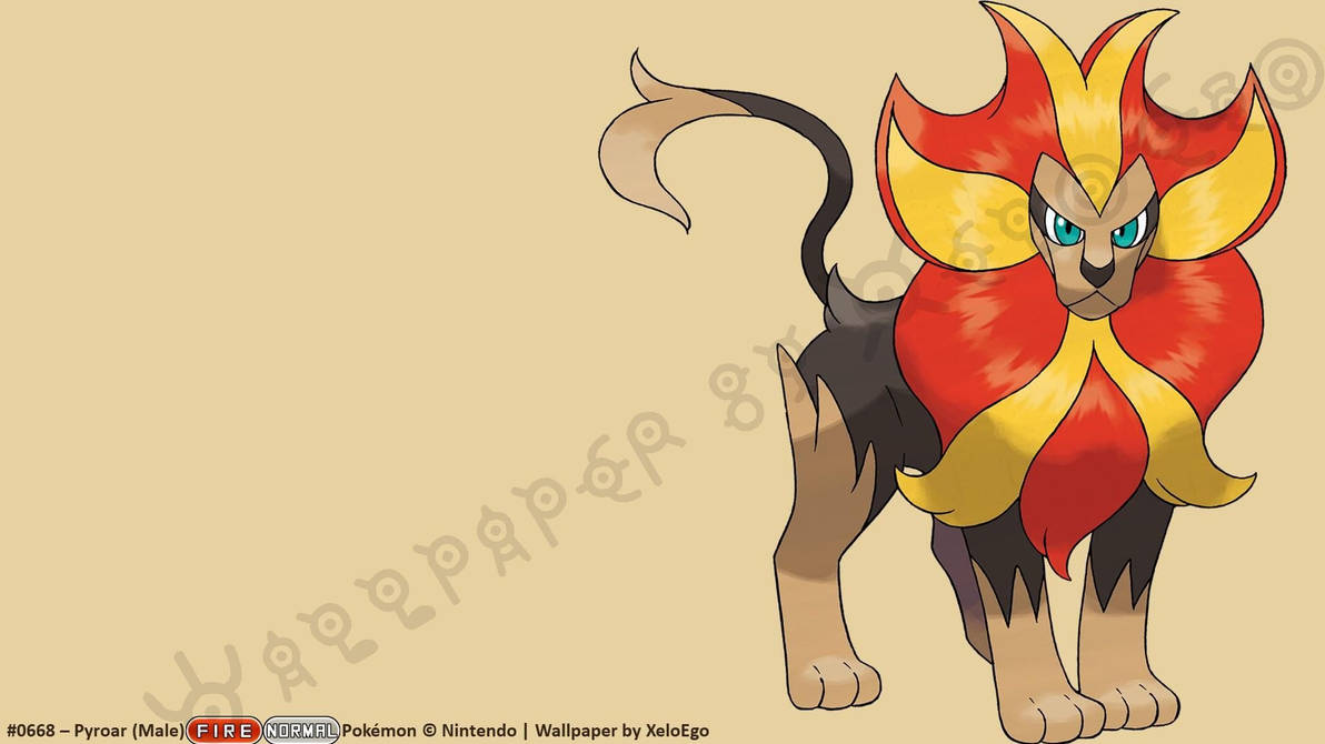 Dex #0668 1 m - Pyroar (Male) by Fhilb on DeviantArt