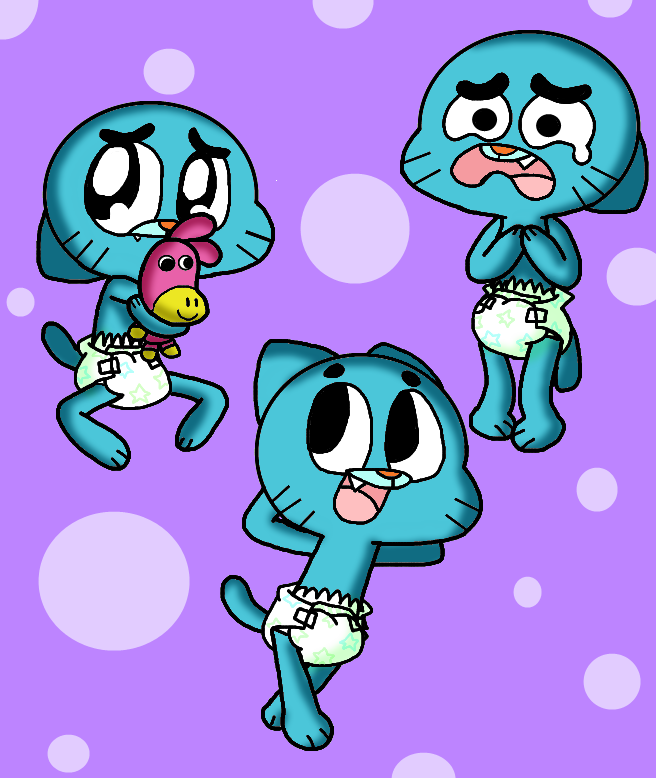 More Diapered Gumball Pics by Babyminccino by SnowIngloo on DeviantArt.