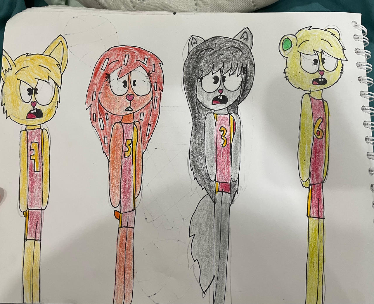 The htf team surprised by delangelsantiago on DeviantArt