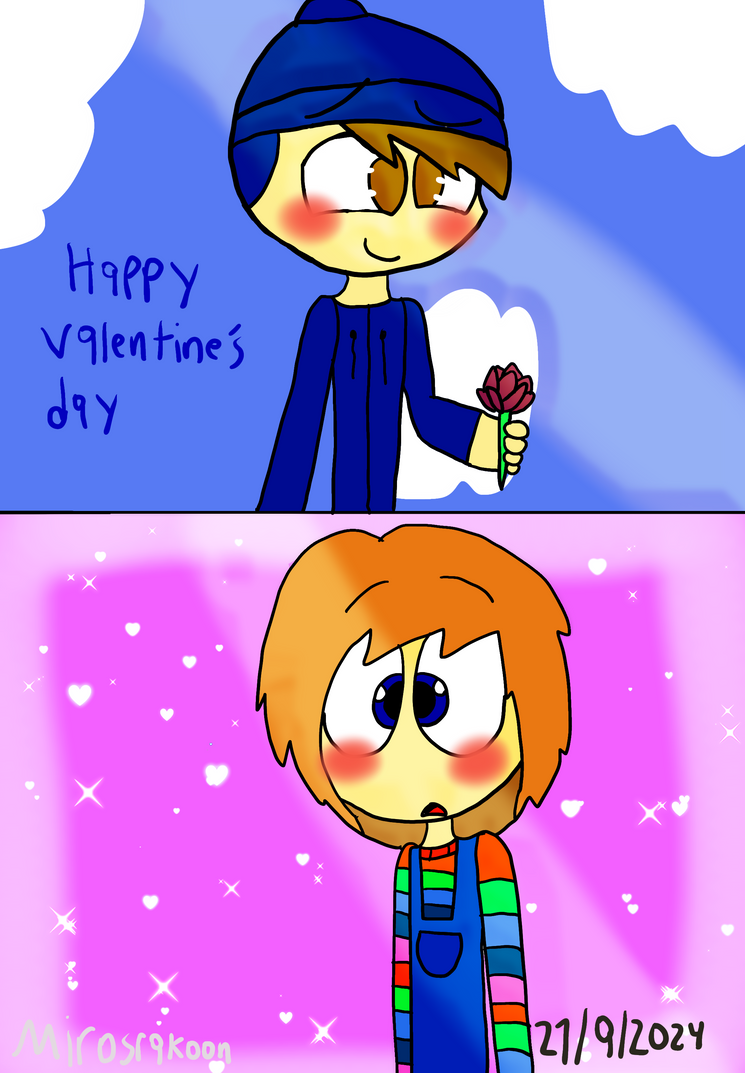 Happy Valentines day of Chucky and pocoyo by delangelsantiago on DeviantArt