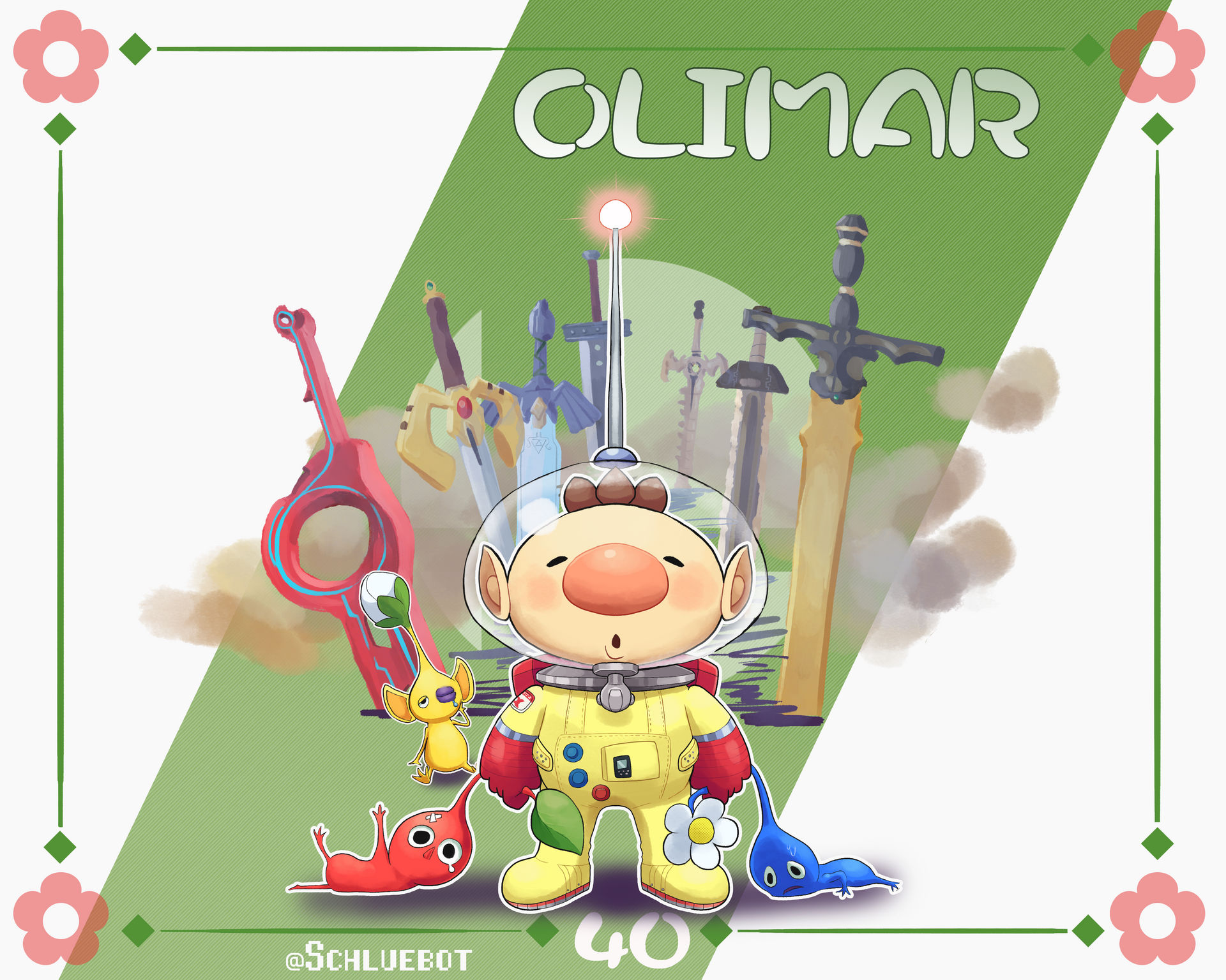Smash Ultimate #40: Olimar by Andy-roo78 on DeviantArt