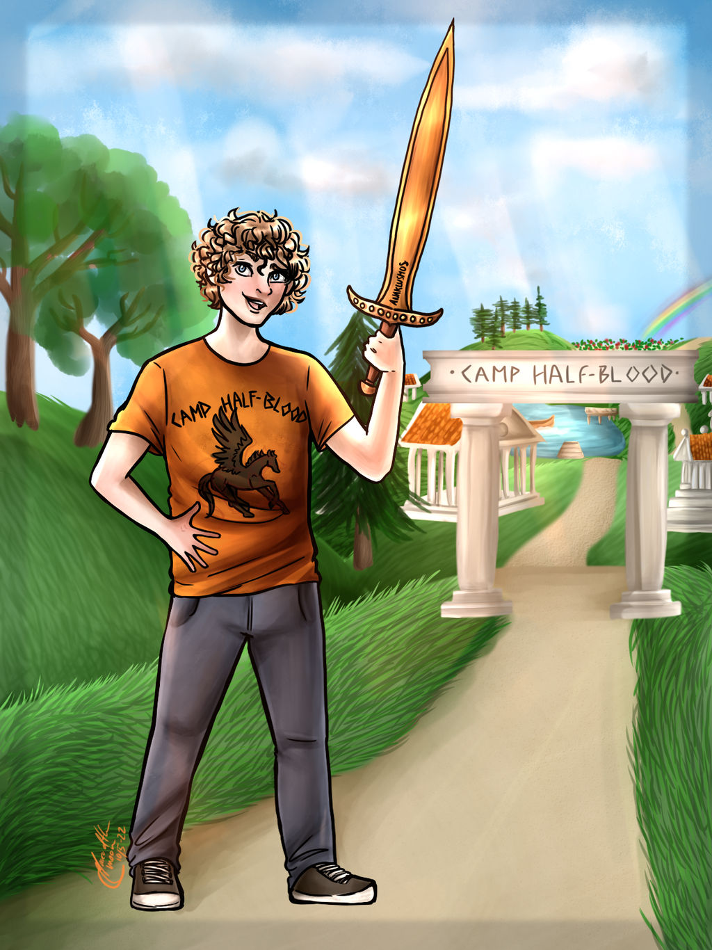 Welcome to Camp Half-Blood (Percy Jackson) by MicahandtheMoon on