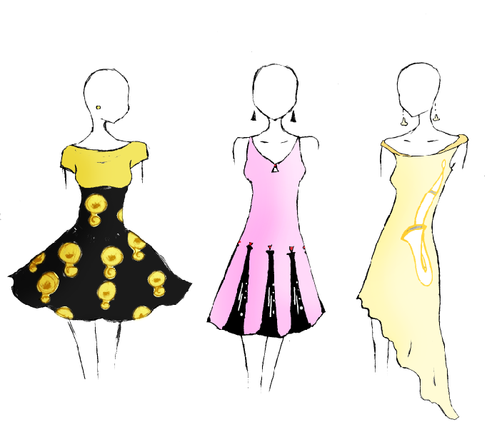 animated prom dress