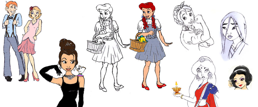 Disney FanArt Comp by theghostlyartist on DeviantArt