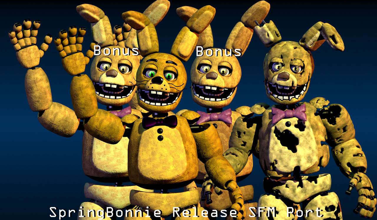 SpringBonnie SFM Port + Bonus Skins by Mrcrio on DeviantArt
