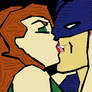 Poison Ivy French Kissing Batman