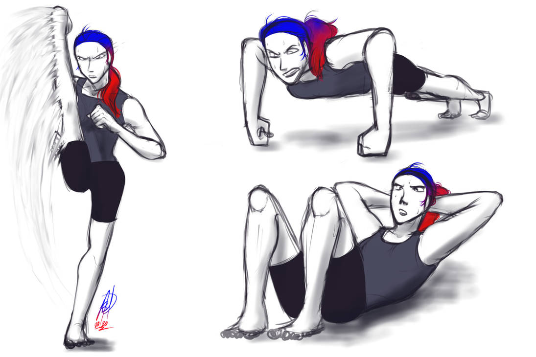 Exercise doodle by BTanimator on DeviantArt