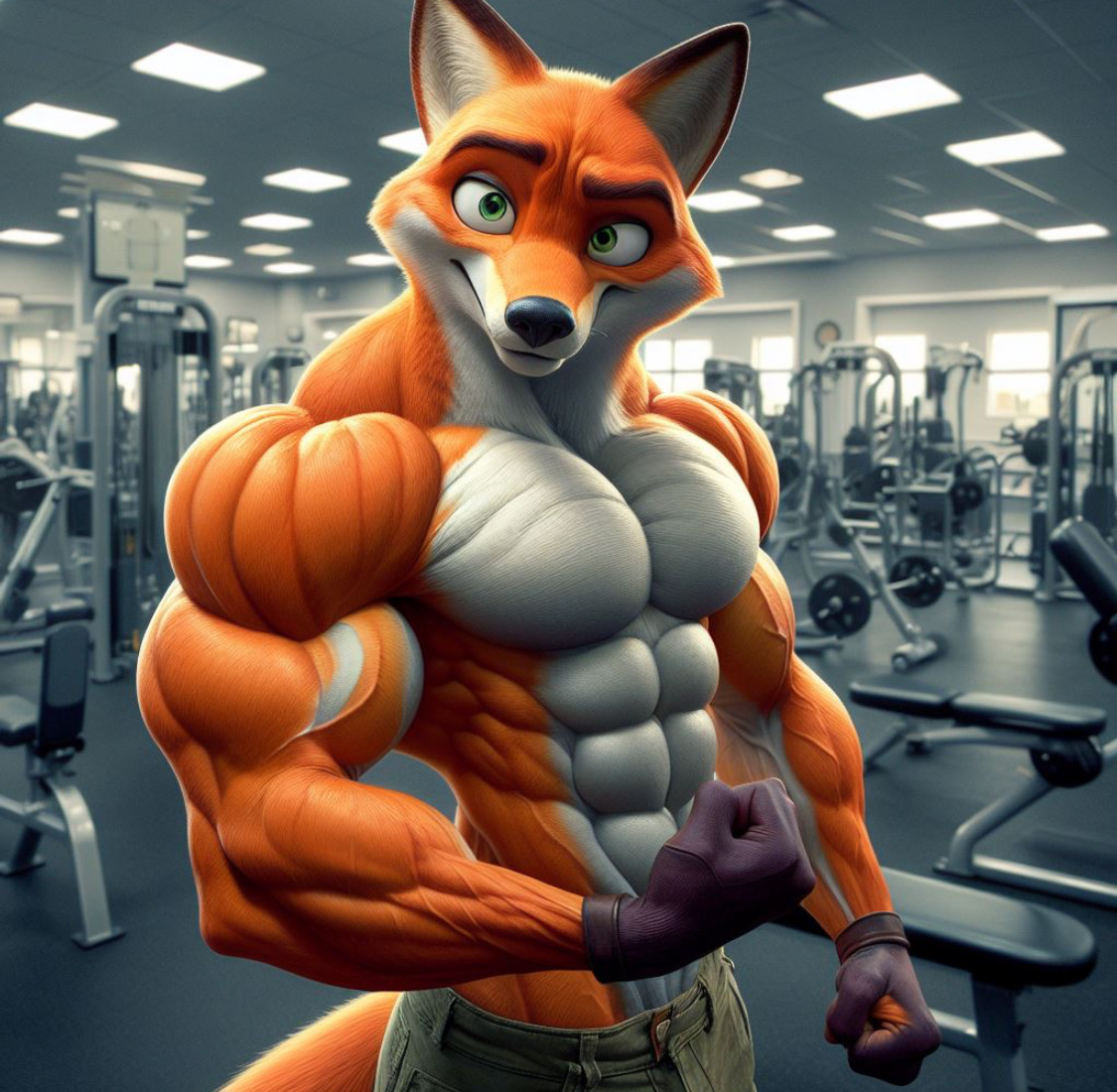 Buffnick Nick Wilde gym 2 by whereindivided on DeviantArt