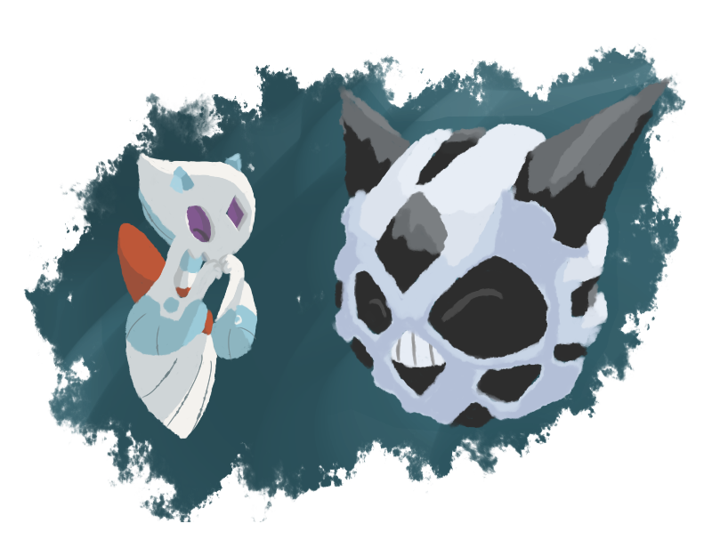 X 上的 HudsonB：「Dia 6 tipo gelo favorito: Froslass Melhor casal Pokémon que  existe, desculpa Nidofamília #pokecember #pokecembervdt #pokemon #desenho  #draw #glalie #froslass  / X