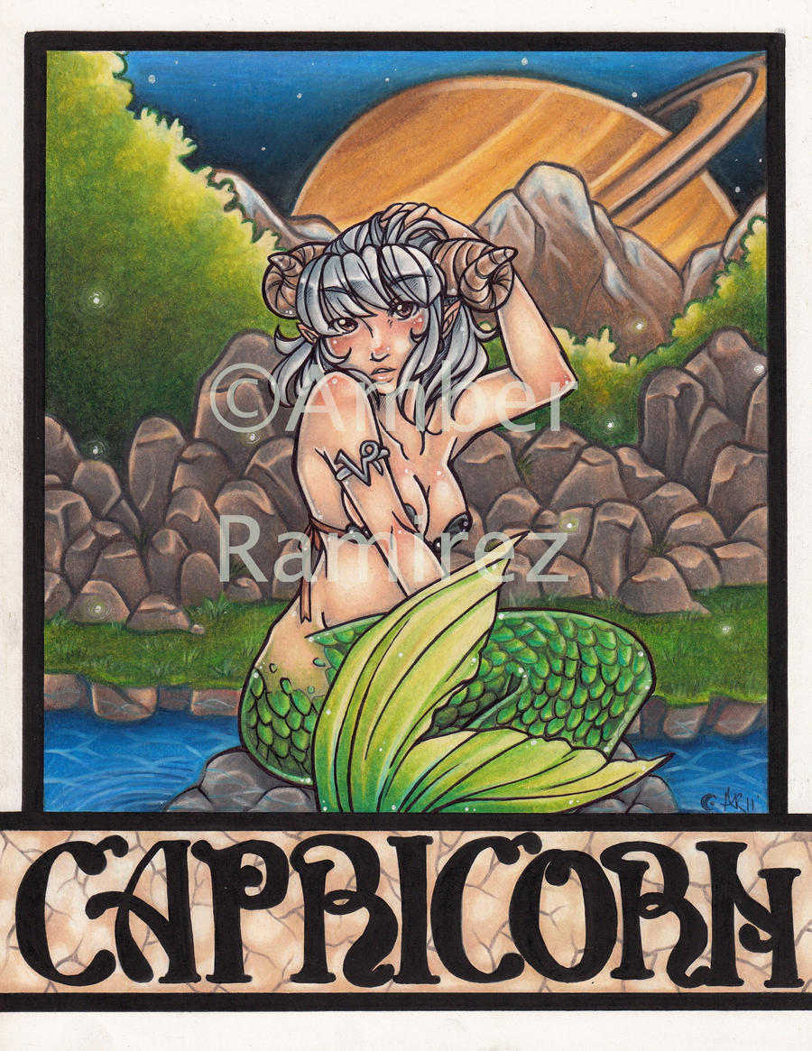 Zodiac Pin up girls: Capricorn