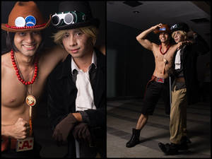 Ace and Sabo from One Piece (C2AGE2014)