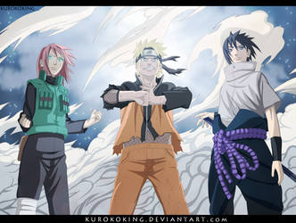 Naruto 632 Team 7 is back by KUROKOKING