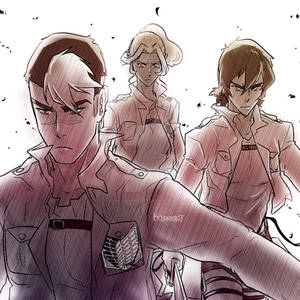 Voltron x Snk: Shiro, Keith, Allura