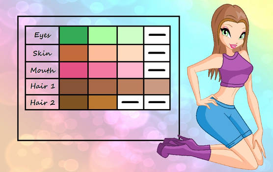 Colour List for Tine