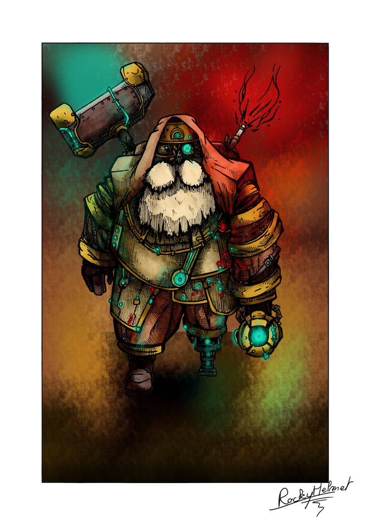 Oldrick - Dwarf explorer - colors by RockyHelmet on DeviantArt
