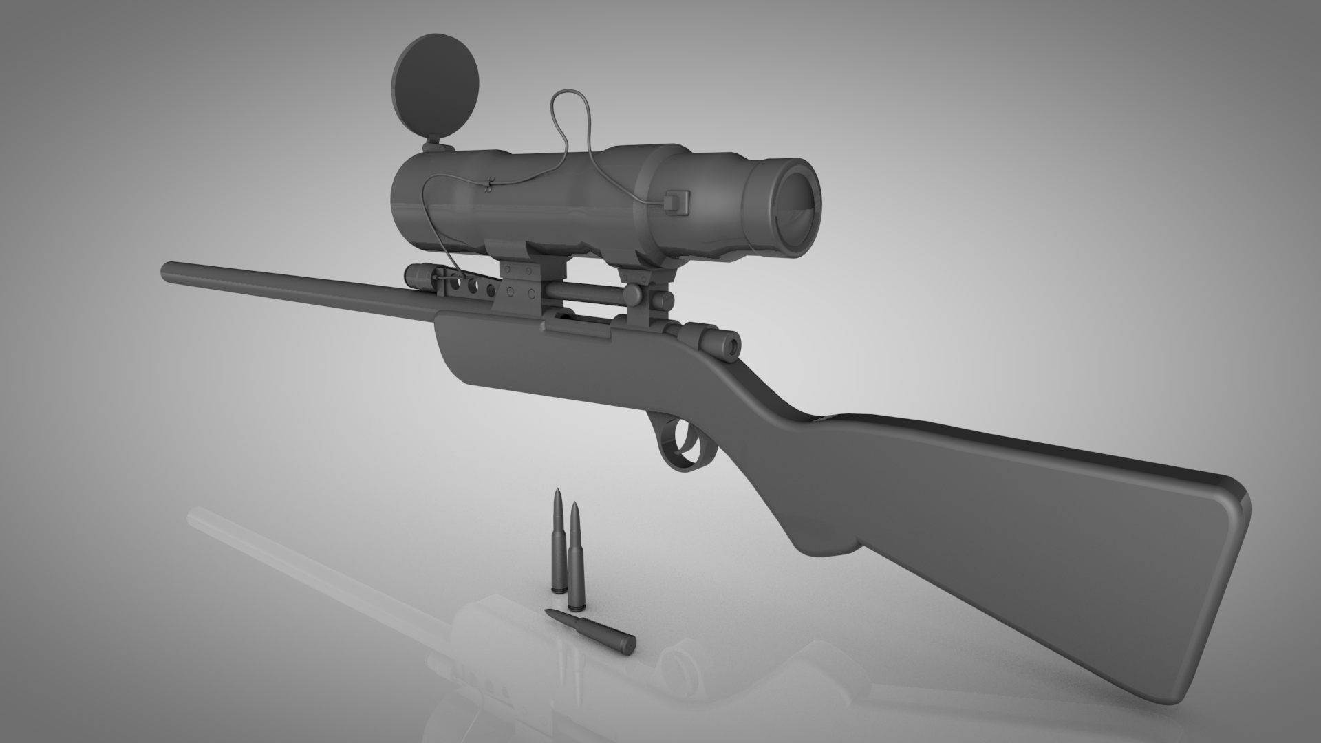 TF2 Sniper rifle 3D