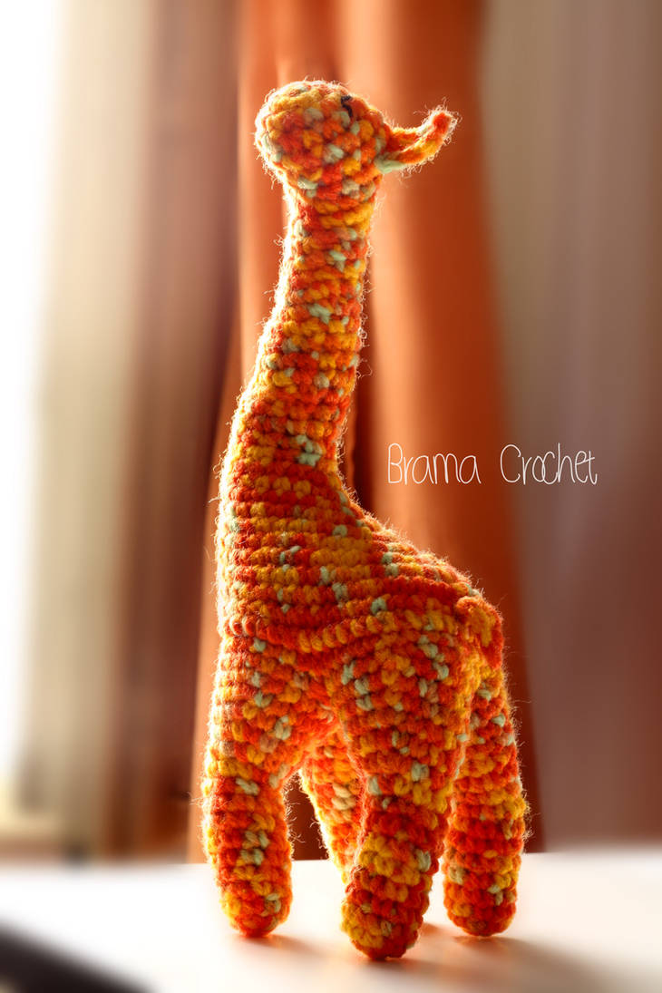 Giraffe Amigurumi crochet doll plush by BramaCrochet