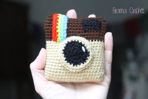 Instagram camera amigurumi crochet