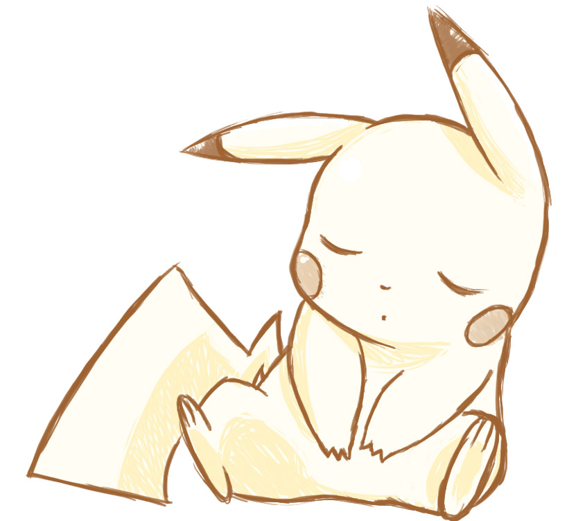 sleeping pikachu