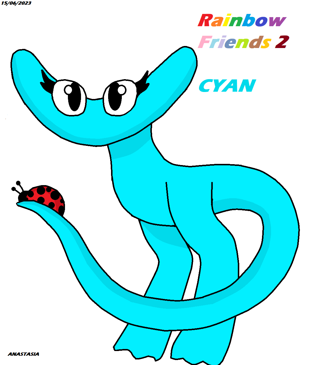 Mysterygameboss x cyan rainbow friends fanart by JackWarner2 on DeviantArt