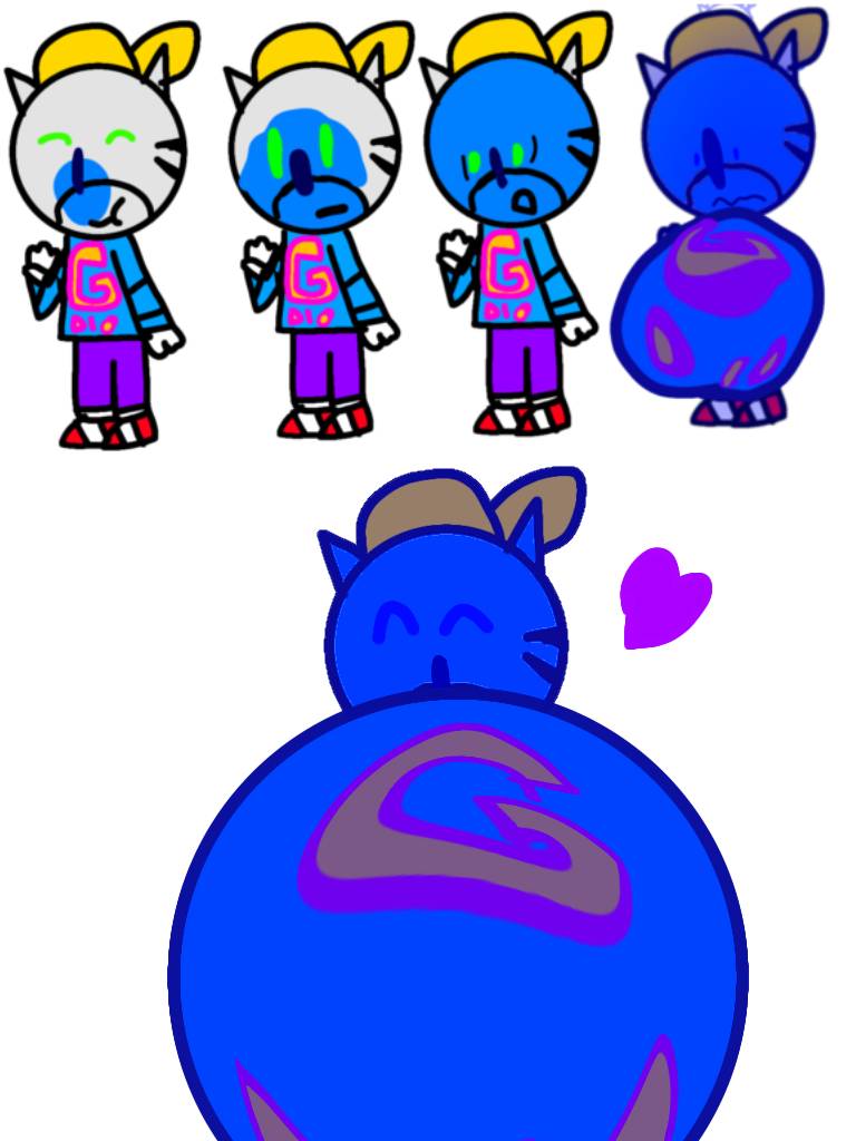 Blueberry Inflation Sibling Rivalry My first time for blueberry inflation by captaincakecookie on DeviantArt