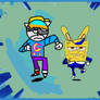 SpongeDayron and me/gold doing the serious running