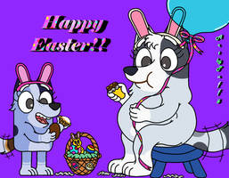 Trixie and Socks' Easter Snack