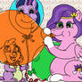 Pipp and Spike MLP Triple Anniversary Pic