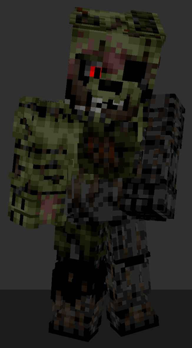Springneck Mod Minecraft Awoken Springtrap || Minecraft Skin by JustAFnafGuy on DeviantArt