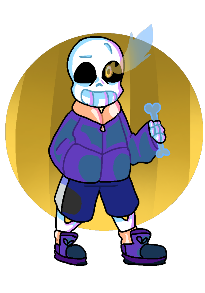 AU Sans Day5.-Epic Sans (First drawing) by linmeowcat on DeviantArt