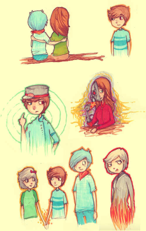 Sketch dump... in color