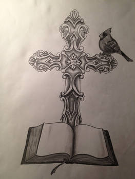 Christian Cross Tattoo Design