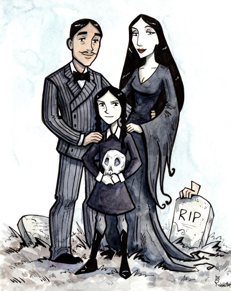 Addams Family Commission by CorinneRoberts on DeviantArt