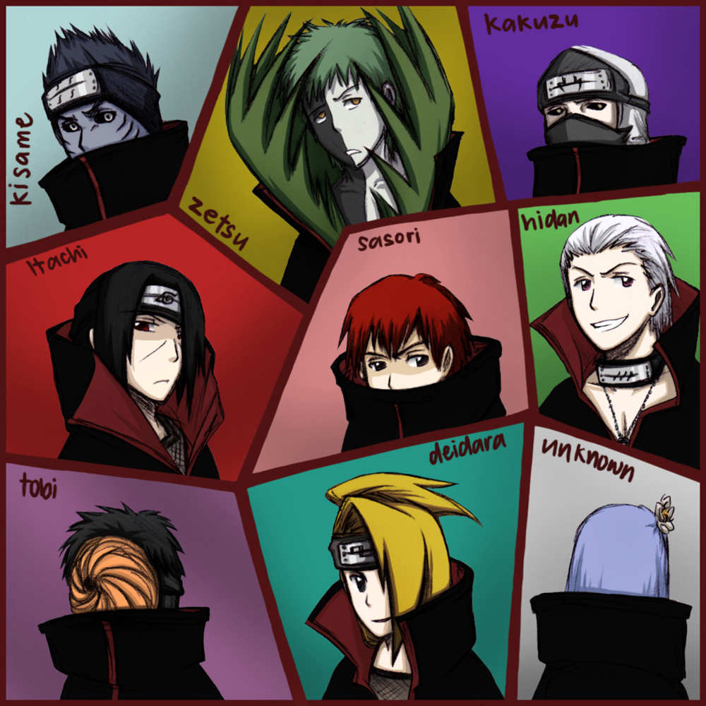 ALL OF AKATSUKI by cherlye on DeviantArt