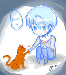 Kuroko and Kitty!Kagami