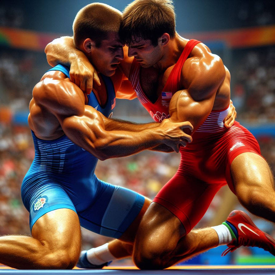 Impressions Muscular Male Athletes Wrestling By ArtofMuscles2024 On impressions-muscular-male-athletes-wrestling-by-artofmuscles2024-on
