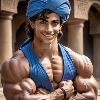 Prince Aladdin and his muscles