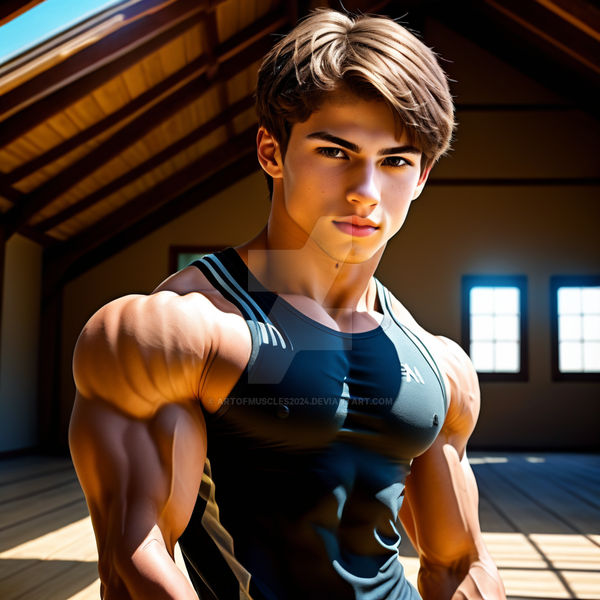 Handsome Muscular Young Man II by ArtofMuscles2024 on DeviantArt