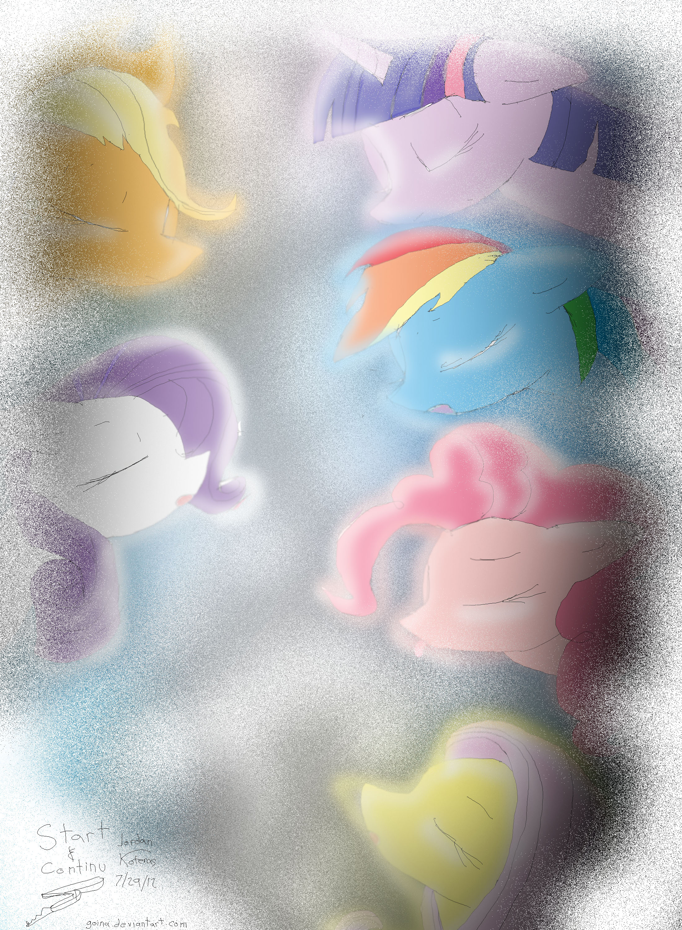 MLP Main Cast Ice Storm