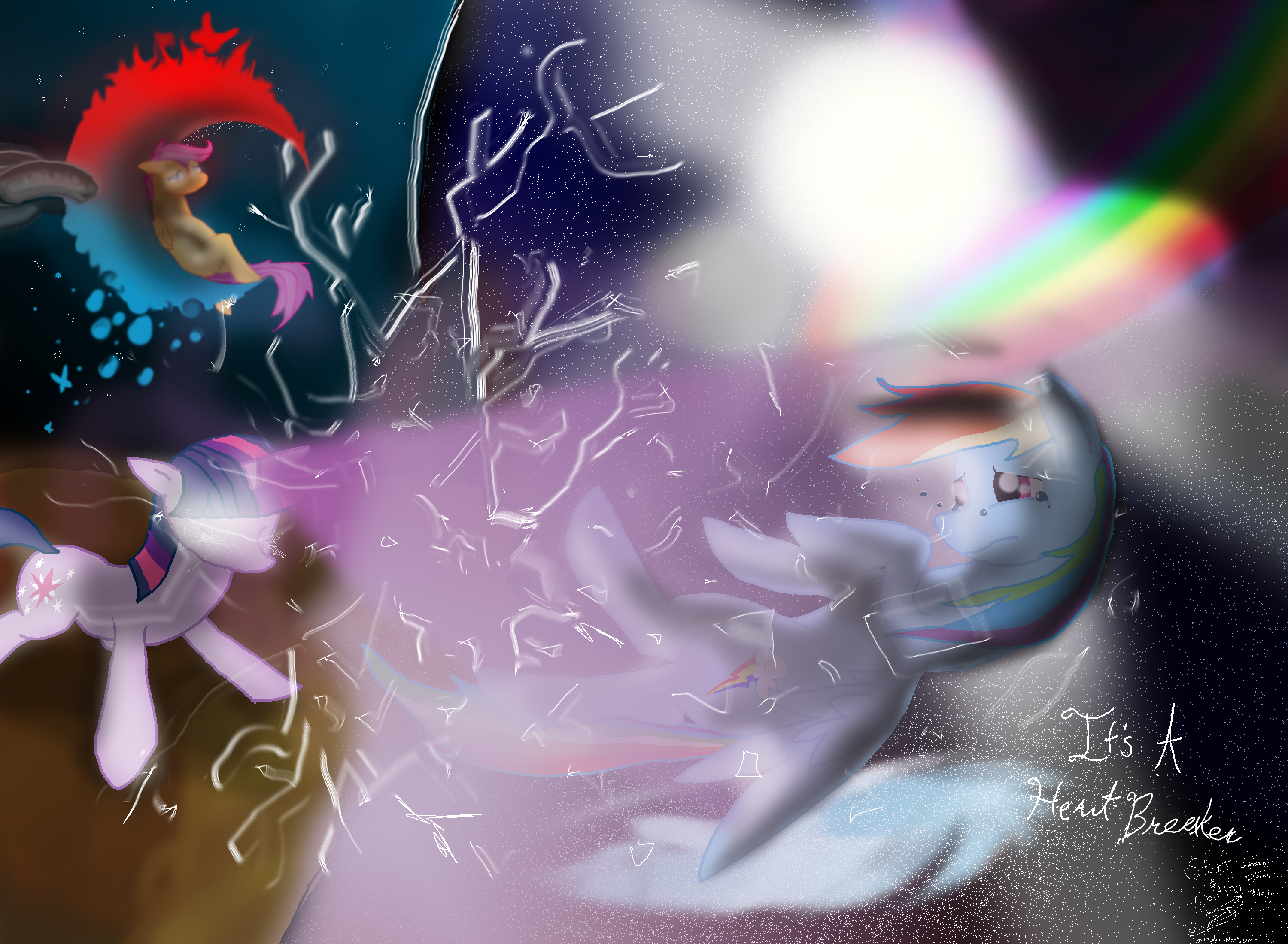 twilight Rainbow Dash and Scootaloo RQ