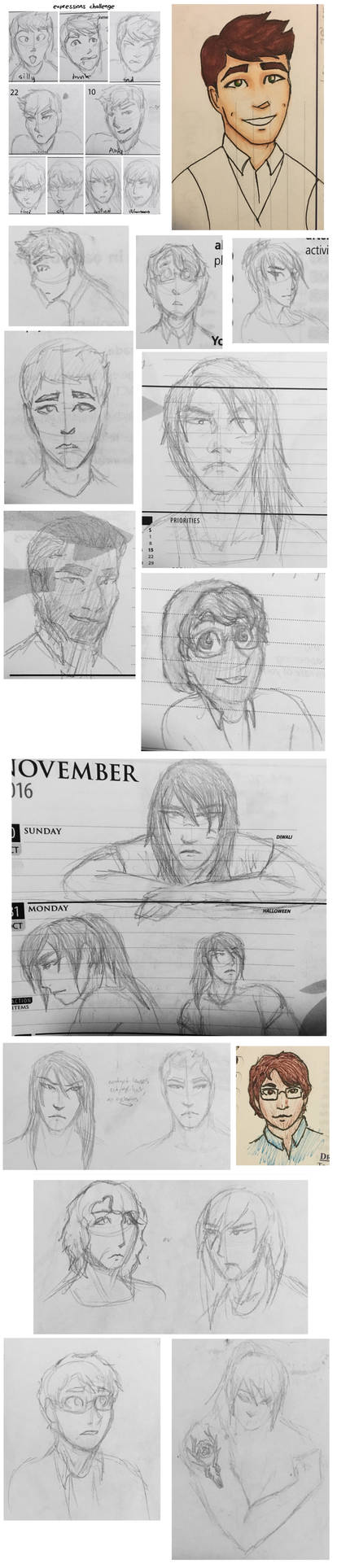 weeks sketches part 3 by scarletfish8eta on DeviantArt
