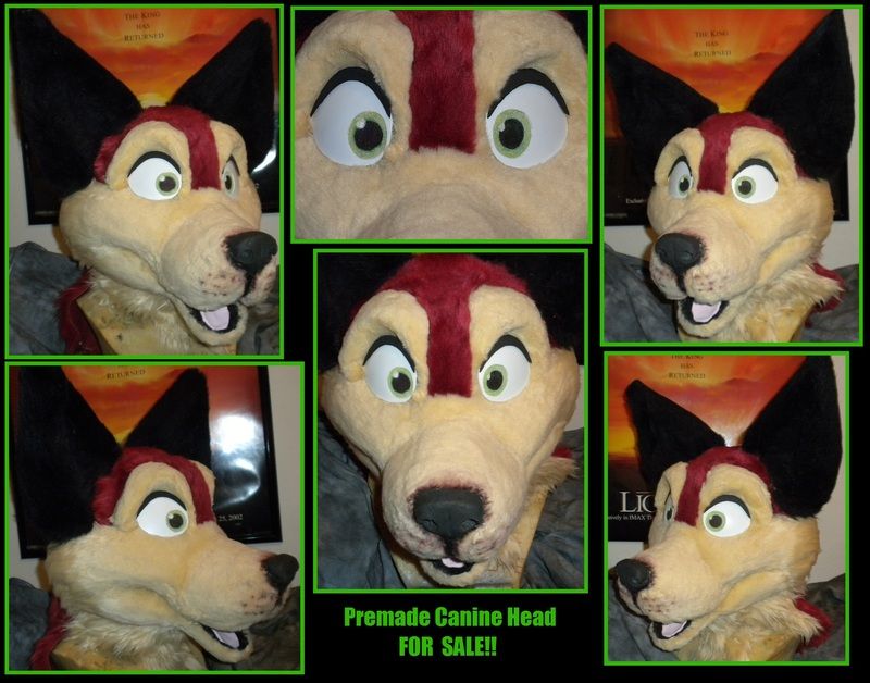 FOR SALE - Canine Fursuit Head