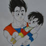 Gohan and baby Pan