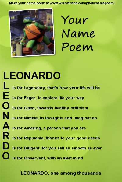 Leo Name Poem