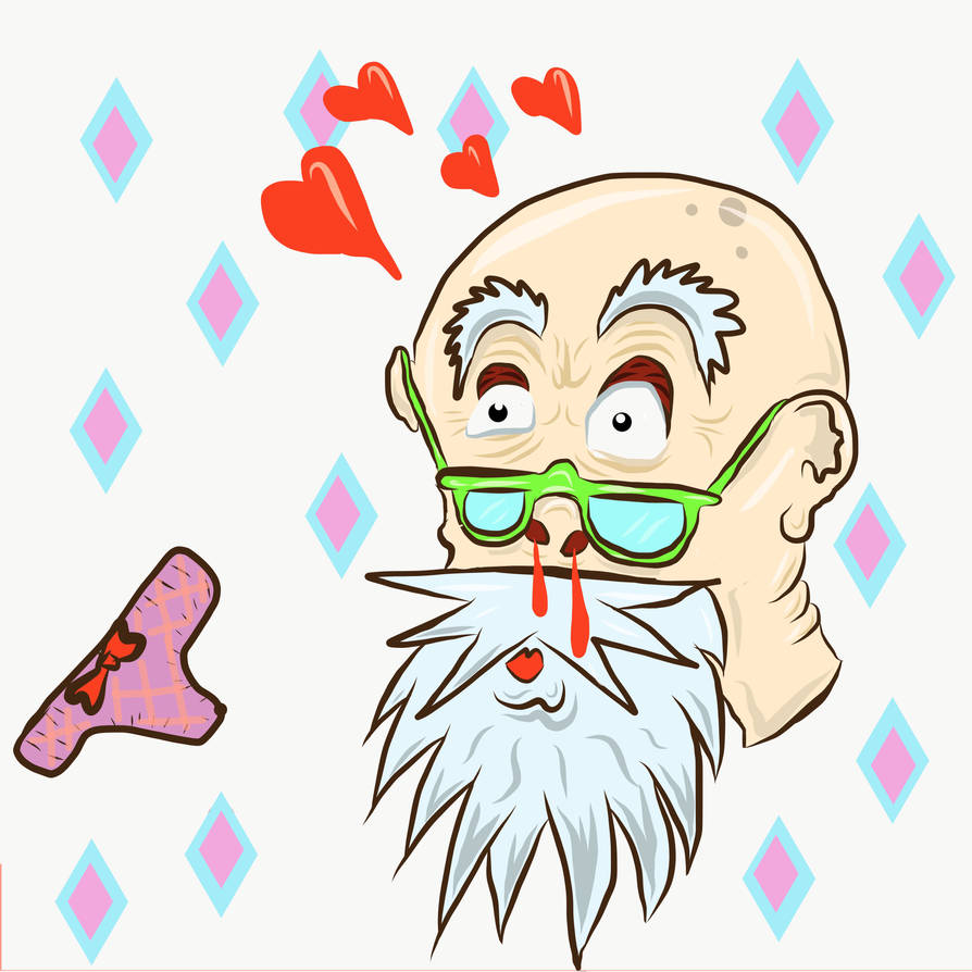 Muten Roshi Colouring In Muten Roshi by pabl0castr0 on DeviantArt