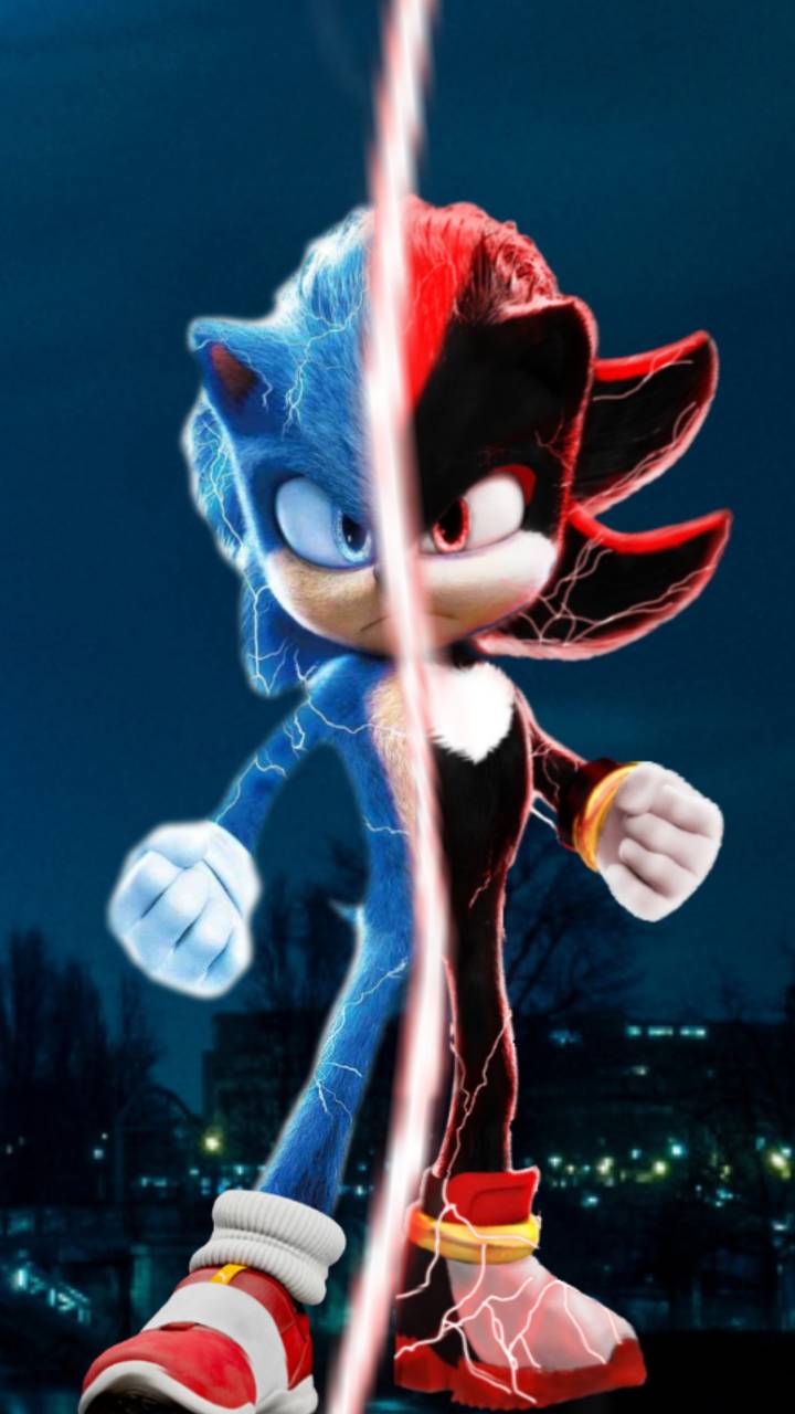 Sonic the Hedgehog 3 Movie Shadow the Hedgehog Poster 