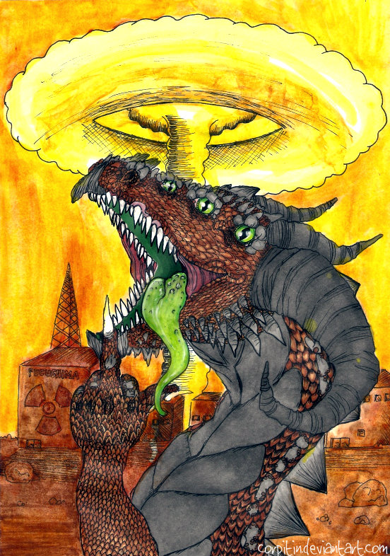 Nuclear fallout dragon