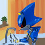 Metal Sonic Washing Up for Dinner