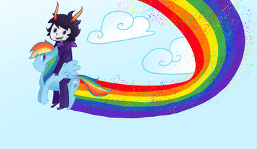 Gamzee and Rainbow Dash for KizzyKu