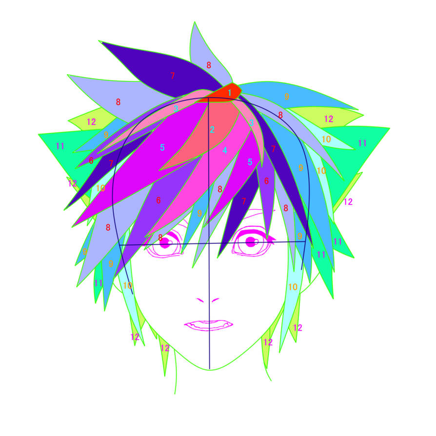 Sora's Hair How To Drawing By Akithukami On Deviantart